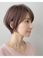 ヘアー リラックス 風香(HAIR RELAX) 【60代・前下がりボブ・大人ショート】白髪染め・ヘアカラー富沢