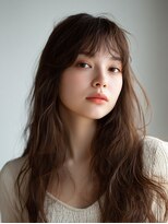 ロッソ 大橋店(Rosso) 透け前髪とゆるウェーブのロング【大橋】