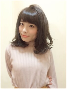 ラウンジ モリオ イケブクロ(Lounge MORIO Ikebukuro) 【morio池袋】黒髪リバースカールロブ