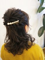ブラウンヘアー(BROWN HAIR) 大人ハーフアップ☆