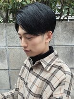 フィフス(fifth)&nbsp;◇サイドパート ブルーブラック かき上げヘア 刈り上げ 七三◇