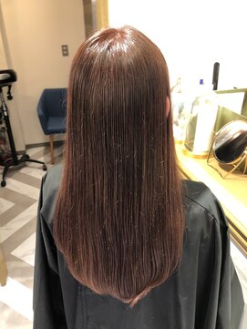 ロンドアベニール 北千住(Lond avenir) ブリーチ無し ピンクベージュ 担当namie