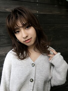 カゼ ダイカンヤマ Kaze DAIKANYAMA フェミニンバングパーマ