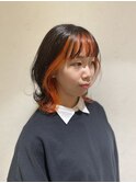 インナー_フェイスフレーミング_ブリーチオンカラー_ボブパーマ