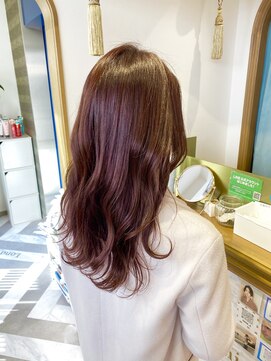 ロンドアベニール 北千住(Lond avenir) ブリーチなし　チェリーピンク　西田大樹