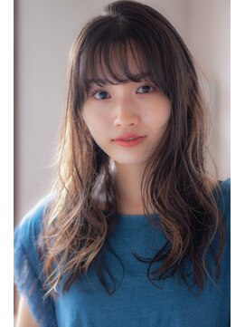 エルフォ(elfo) 【elfo】黒髪のロングパーマは前髪にこだわりあり