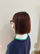 ネオリーブ ジューク 日吉店(Neolive JuQ)&nbsp;【切りっぱなしキュートボブ☆】　ベージュハイライト