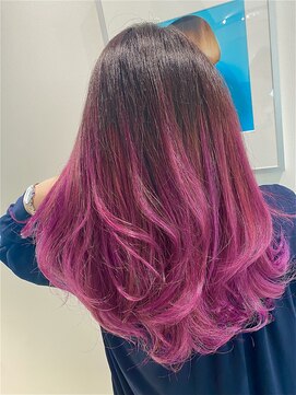 ムク(MUK) パープルピンクグラデーション