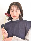 【Sourire江坂】グレージュカラーココアベージュ×外ハネボブ