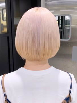 アルバム 池袋(ALBUM) ブロンドボブ_グレージュカラーボブウルフ_ba414031