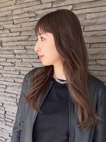 ハイバレーヘアーメゾン(HIGH VALLEY HAIRMAISON)&nbsp;韓国レイヤー顔周りカット小顔カット艶髪ブラウンカラー