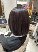 まとまるボブカット*艶めくダークブラウン20代30代40代50代