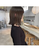 ミント(mint)&nbsp;ボブにオリーブグレージュ！透明感、柔らかさを！