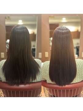 ハルール(Haru-Ru) キレイ髪ストレート　プレミアム補修　カット