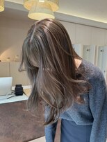 ベージュ 透明感カラー オリーブベージュ ダブルカラー ◎
