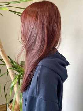 ダアッカ(da acca) ブリーチなしダブルカラーシャインレッド/ローズブラウン