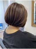 白髪ぼかし/イメチェンヘアスタイル/前髪カタログ/ショートボブ