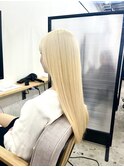 抜きっぱなし風ブロンドカラー
