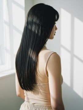 ザボヘアーデザイン(ZABO hair design) 漆黒ストレート／太宰府市通古賀