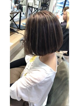 キャパ(CAPA) デザインカラーフェイスフレーミング暗めカラーグランマッシュ5