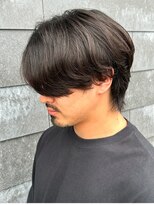 ヒュイル バイ ニアウ(Hwyl by Niau)&nbsp;メンズマッシュセンターパートスパイラルパーマニュアンスパーマ