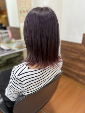 アークスヘアー くびれボブミニウルフ透明感シルバーアッシュグレージュカラー