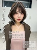 くびれボブ 透明感カラー ミディアム 20代30代 銀座 東銀座