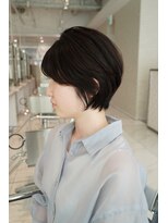 ヘアーアンドメイク ニューヨークニューヨーク 姫路店(Hair&Make NYNY)&nbsp;ショートボブ/くびれ/ダークブラウン
