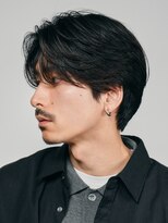 フィフス 大分(fifth)&nbsp;大分フェザーパーマメンズカットラウンドマッシュセンターパート