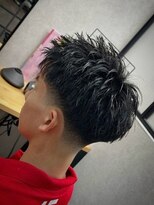 心斎橋 カイ(X)&nbsp;88. メンズ/スパイキーショート/ニュアンスパーマ/カラー