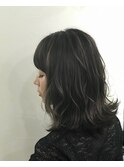【Belle】外国人風グレーハイライトカラー