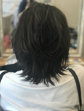 フェーデヘアーデザイン(fede hair design) ミディアムレイヤーグレージュ