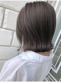 【LICO】ハイライトで赤み消し ワンカール外はねボブ
