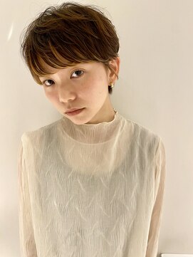 コクーン(Cocoon) [かえで]くせ毛風マッシュショート#ネビージュ#大人かわいい