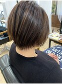 ハイライト×ショートボブ