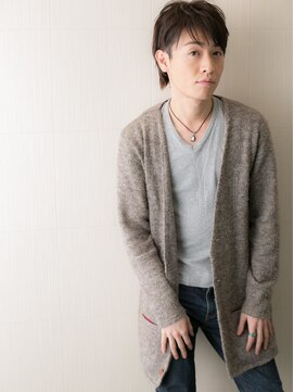 メンズヘア ビーセカンド 草加店(MENS HAIR B-2) くせ毛カットで1分スタイリング！ダークアッシュショートI