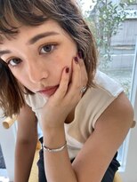 ローウェ 新百合ヶ丘(Louwe)&nbsp;切りっぱなしロングボブ小顔ストカール[新百合ヶ丘/新百合ヶ丘駅