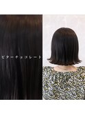 外ハネの切りっぱなしボブ【Zina北千住】