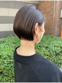 【morio】札幌ショート　大人かわいい耳かけ丸みショートボブ