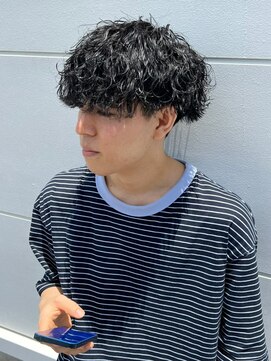 ミオ(Mio) 滋賀、南草津、メンズ美容室、波巻きツイストスパイラルパーマ