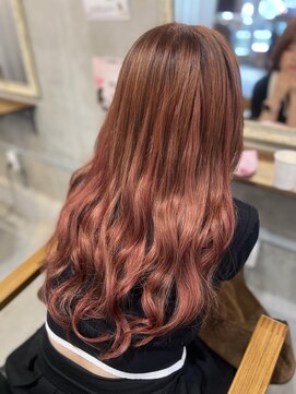 ルフレ 新宿本店2nd(Reflet) プルエクステ#コーラルピンク