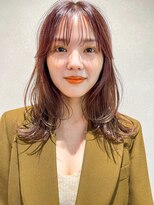 エニ 自由が丘(ENi)&nbsp;黒髪/グレーベージュ/レイヤーロング/前髪パーマ[自由が丘駅]