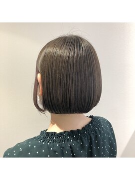 リュネッツ あざみ野店(lunettes) 【大人気インナーカラー】インナーパープル×ツヤミニボブ