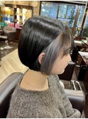 インナーグレージュ×ミニボブ【インナーカラー】