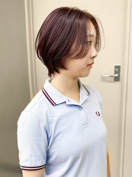 パークレーン アイス イヴェン(park lane ICI yeven) ピンクラベンダーショートカットピンクパープルショートヘアrena