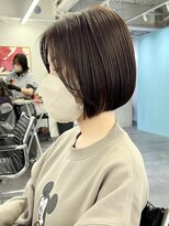 オウル(Owll)&nbsp;＊ぱつっとコンパクトミニボブくすみベージュ＊