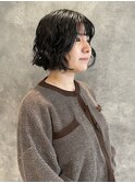 秋ふわパーマ　カジュアルスタイル