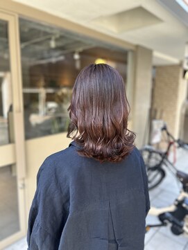 ニコ(niko) 【二村】白髪ぼかし コーラルブラウン