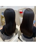【美髪矯正で再現性100%艶髪】ホワホワ髪を矯正して後ろ姿美人に