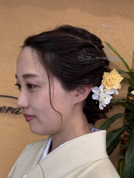 プリマヴェーラ 神楽坂 卒業式　袴のアレンジヘア